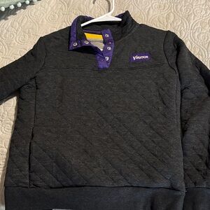 NFL Vikings Black and Purple Sweatshirt